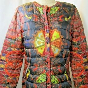 AMAZING PSYCHEDELIC DESIGUAL JACKET BUTTERFLY PATTERN TRENDY TRIPPY BUTTONED